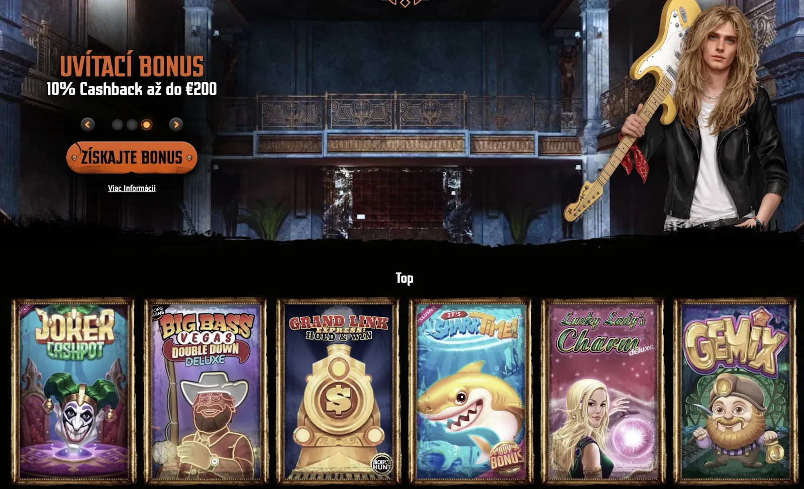 Gransino Casino – Uvítací bonus 10% Cashback a najlepšie hry