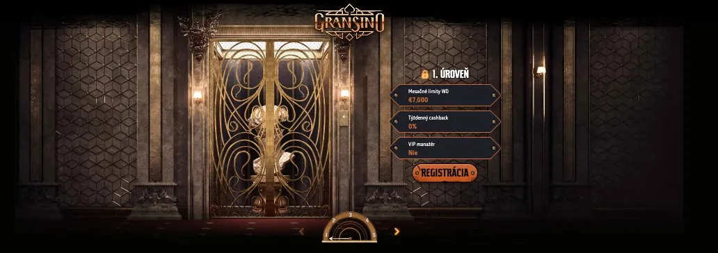 VIP program Gransino Casino – heavy metal výhody